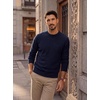 image:imagePJ PAUL JONES Mens Crewneck Sweater Lightweight Knit Pullover Sweaters  Colorful Dots Style Lightweight Warm Soft Stretch Knit Regular Fit Fall Winter Layering Casual Daily Wear HolidayNavy Blue