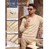 image:imagePJ PAUL JONES Mens Crewneck Sweater Lightweight Knit Pullover Sweaters  Colorful Dots Style Lightweight Warm Soft Stretch Knit Regular Fit Fall Winter Layering Casual Daily Wear HolidayApricot
