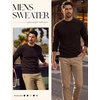 image:imagePJ PAUL JONES Mens Crewneck Sweater Lightweight Knit Pullover Sweaters  Colorful Dots Style Lightweight Warm Soft Stretch Knit Regular Fit Fall Winter Layering Casual Daily Wear HolidayCoffee