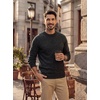 image:imagePJ PAUL JONES Mens Crewneck Sweater Lightweight Knit Pullover Sweaters  Colorful Dots Style Lightweight Warm Soft Stretch Knit Regular Fit Fall Winter Layering Casual Daily Wear HolidayBlack