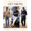 image:imagePJ PAUL JONES Mens Crewneck Sweater Lightweight Knit Pullover Sweaters  Colorful Dots Style Lightweight Warm Soft Stretch Knit Regular Fit Fall Winter Layering Casual Daily Wear HolidayKhaki
