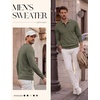 image:imagePJ PAUL JONES Mens Knit Polo Shirt Lightweight Textured Sweater  Polo Sweaters Long Sleeve Collared Regular Fit Fall and Winter Suit for Daily Casual Business Work GolfOlive