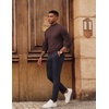 image:imagePJ PAUL JONES Mens Mock Neck Sweater Lightweight Sweaters  Mock Turtleneckknitted Lightweight and stretchy Basic and thermalRibbed cuff and hemsFall and Winter layeredCoffee