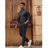 image:imagePJ PAUL JONES Mens Mock Neck Sweater Lightweight Sweaters  Mock Turtleneckknitted Lightweight and stretchy Basic and thermalRibbed cuff and hemsFall and Winter layeredGrey