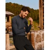 image:imagePJ PAUL JONES Mens Mock Neck Sweater Lightweight Sweaters  Mock Turtleneckknitted Lightweight and stretchy Basic and thermalRibbed cuff and hemsFall and Winter layeredGrey