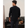 image:imagePJ PAUL JONES Mens Mock Neck Sweater Lightweight Sweaters  Mock Turtleneckknitted Lightweight and stretchy Basic and thermalRibbed cuff and hemsFall and Winter layeredBlack