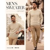 image:imagePJ PAUL JONES Mens Pullover Sweater Casual Crewneck Knit Sweaters  Lightweight Long Sleeve Soft Knitted Textured Regular Fit Warm Stretchy Breathable Fall and Winter Business DaliyApricot