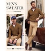 image:imagePJ PAUL JONES Mens Quarter Zip Pullover Sweater  14 ZipMock Neck Long Sleeve Sweaters Lightweight Soft Tops Business Casual Work Office Outfits Fall Winter 2026 ClothesCoffee