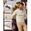 image:imagePJ PAUL JONES Mens Quarter Zip Pullover Sweater  14 ZipMock Neck Long Sleeve Sweaters Lightweight Soft Tops Business Casual Work Office Outfits Fall Winter 2026 ClothesApricot