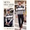 image:imagePJ PAUL JONES Mens Quarter Zip Pullover Sweater  14 ZipMock Neck Long Sleeve Sweaters Lightweight Soft Tops Business Casual Work Office Outfits Fall Winter 2026 ClothesLight Grey Dark Grey