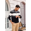 image:imagePJ PAUL JONES Mens Quarter Zip Pullover Sweater  14 ZipMock Neck Long Sleeve Sweaters Lightweight Soft Tops Business Casual Work Office Outfits Fall Winter 2026 ClothesBlack Dark Grey