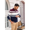 image:imagePJ PAUL JONES Mens Quarter Zip Pullover Sweater  14 ZipMock Neck Long Sleeve Sweaters Lightweight Soft Tops Business Casual Work Office Outfits Fall Winter 2026 ClothesNavy Wine Red