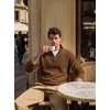 image:imagePJ PAUL JONES Mens Quarter Zip Pullover Sweater  14 ZipMock Neck Long Sleeve Sweaters Lightweight Soft Tops Business Casual Work Office Outfits Fall Winter 2026 ClothesCoffee