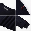 image:imagePJ PAUL JONES Mens Sweaters Crewneck Basic Lightweight Wool Blend Knitted Pullover Long Sleeve Shirts for MenNavy Blue