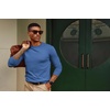 image:imagePJ PAUL JONES Mens Sweaters Crewneck Basic Lightweight Wool Blend Knitted Pullover Long Sleeve Shirts for MenPeacock Blue
