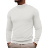 image:imagePJ PAUL JONES Mens Mock Neck Sweater Lightweight Sweaters  Mock Turtleneckknitted Lightweight and stretchy Basic and thermalRibbed cuff and hemsFall and Winter layeredWhite