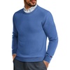image:imagePJ PAUL JONES Mens Sweaters Crewneck Basic Lightweight Wool Blend Knitted Pullover Long Sleeve Shirts for MenPeacock Blue