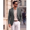 image:imagePJ PAUL JONES Casual Blazer for Men Lightweight Seamless Sport Coat Jakcet  Seamless Wrinkle Free Machine Wash Slim Fit Unstructured Western Casual Blazer Jacket Classic Business Wedding PartyMedium Gray