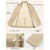 image:imagePJ PAUL JONES Casual Blazer for Men Lightweight Seamless Sport Coat Jakcet  Seamless Wrinkle Free Machine Wash Slim Fit Unstructured Western Casual Blazer Jacket Classic Business Wedding PartyKhaki
