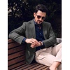 image:imagePJ PAUL JONES Casual Blazer for Men Lightweight Seamless Sport Coat Jakcet  Seamless Wrinkle Free Machine Wash Slim Fit Unstructured Western Casual Blazer Jacket Classic Business Wedding PartyMedium Gray