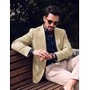 image:imagePJ PAUL JONES Casual Blazer for Men Lightweight Seamless Sport Coat Jakcet  Seamless Wrinkle Free Machine Wash Slim Fit Unstructured Western Casual Blazer Jacket Classic Business Wedding PartyKhaki