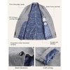 image:imagePJ PAUL JONES Mens Blazer Casual Lightweight Texture Sport Coat Jacket  Lightweight Blazer Texture Fabric Machine Washable Two Button Anti Wrinkle Thin Shoulder Padder Casual BusinessLight Gray