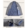 image:imagePJ PAUL JONES Mens Blazer Casual Lightweight Texture Sport Coat Jacket  Lightweight Blazer Texture Fabric Machine Washable Two Button Anti Wrinkle Thin Shoulder Padder Casual BusinessFlower Gray