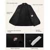 image:imagePJ PAUL JONES Mens Blazer Wool Blend Lightwieght Business Sport Coat Jacket  Herringbone Slim Fit Two Button Casual Dress Sport Jacket Machine Washable Notched Lapel Travel Wedding PartyBlack