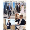 image:imagePJ PAUL JONES Mens Blazer Wool Blend Lightwieght Business Sport Coat Jacket  Herringbone Slim Fit Two Button Casual Dress Sport Jacket Machine Washable Notched Lapel Travel Wedding PartyDark Grey