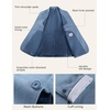 image:imagePJ PAUL JONES Mens Blazer Wool Blend Lightwieght Business Sport Coat Jacket  Herringbone Slim Fit Two Button Casual Dress Sport Jacket Machine Washable Notched Lapel Travel Wedding PartySky Blue