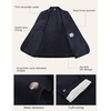 image:imagePJ PAUL JONES Mens Blazer Wool Blend Lightwieght Business Sport Coat Jacket  Herringbone Slim Fit Two Button Casual Dress Sport Jacket Machine Washable Notched Lapel Travel Wedding PartyNavy Blue