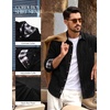 image:imagePJ PAUL JONES Mens Corduroy Shirt Long Sleeve Button Down Untucked Shirts  100 Cotton Casual Button Up Shirt Wrinkle Free Lightweight Overshirt Fall Shacket Jacket Plaid Collar Chest PocketBlack