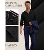 image:imagePJ PAUL JONES Mens Dress Shirts Casual Button Down Untucked Shirts for Men  Long Sleeve Wrinkle Free Business Casual Lightweight Suitable for officeworktravel Similar to Oxford clothBlack