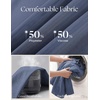 image:imagePJ PAUL JONES Mens Dress Shirts Casual Button Down Untucked Shirts for Men  Long Sleeve Wrinkle Free Business Casual Lightweight Suitable for officeworktravel Similar to Oxford clothDark Denim Blue