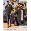 image:imagePJ PAUL JONES Mens Flannel Button Down Long Sleeve Shirts  100 Brushed Cotton Untucked Shirt Soft Warm WearResistant Regular Fit Casual Mens Fall Shirts for Work OutdoorArmy Green