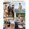 image:imagePJ PAUL JONES Mens Slim Fit Suit 2 Piece Casual Suit Set Blazer Pants Set  Two Button Suits Texture Fabric Machine Wash Slim Fit Casual Blazer and Pants Set Suit Set Men Dress Party Prom WeddingApricot