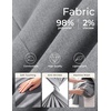 image:imagePJ PAUL JONES Mens Slim Fit Suit 2 Piece Casual Suit Set Blazer Pants Set  Two Button Suits Texture Fabric Machine Wash Slim Fit Casual Blazer and Pants Set Suit Set Men Dress Party Prom WeddingGray
