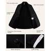 image:imagePJ PAUL JONES Mens Suit Jacket Business Casual Blazer Slim Fit Sport Coats  Stretchy Skinfriendly Durable fabric Suit Jacket with pocket Two button blazer jacket for work party wedding dinnerBlack
