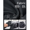 image:imagePJ PAUL JONES Suits for Men 3 Piece Slim Fit Suit Set Dress Business Tuxedo  Soft durable fabric Stretchy Adjustable waist belt Machine washable One button blazer vest pant suit for wedding promDark Gray
