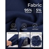 image:imagePJ PAUL JONES Suits for Men 3 Piece Slim Fit Suit Set Dress Business Tuxedo  Soft durable fabric Stretchy Adjustable waist belt Machine washable One button blazer vest pant suit for wedding promDark Blue