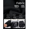 image:imagePJ PAUL JONES Suits for Men 3 Piece Slim Fit Suit Set Dress Business Tuxedo  Soft durable fabric Stretchy Adjustable waist belt Machine washable One button blazer vest pant suit for wedding promBlack