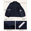 image:imagePJ PAUL JONES Suits for Men 3 Piece Slim Fit Suit Set Dress Business Tuxedo  Soft durable fabric Stretchy Adjustable waist belt Machine washable One button blazer vest pant suit for wedding promNavy Blue
