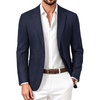 image:imagePJ PAUL JONES Casual Blazer for Men Lightweight Seamless Sport Coat Jakcet  Seamless Wrinkle Free Machine Wash Slim Fit Unstructured Western Casual Blazer Jacket Classic Business Wedding PartyNavy Blue