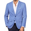 image:imagePJ PAUL JONES Mens Suit Jacket Business Casual Blazer Slim Fit Sport Coats  Stretchy Skinfriendly Durable fabric Suit Jacket with pocket Two button blazer jacket for work party wedding dinnerBlue