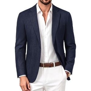 image:imagePJ PAUL JONES Casual Blazer for Men Lightweight Seamless Sport Coat Jakcet  Seamless Wrinkle Free Machine Wash Slim Fit Unstructured Western Casual Blazer Jacket Classic Business Wedding PartyNavy Blue