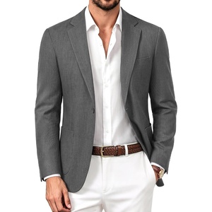 image:imagePJ PAUL JONES Casual Blazer for Men Lightweight Seamless Sport Coat Jakcet  Seamless Wrinkle Free Machine Wash Slim Fit Unstructured Western Casual Blazer Jacket Classic Business Wedding PartyMedium Gray