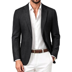 image:imagePJ PAUL JONES Casual Blazer for Men Lightweight Seamless Sport Coat Jakcet  Seamless Wrinkle Free Machine Wash Slim Fit Unstructured Western Casual Blazer Jacket Classic Business Wedding PartyBlack