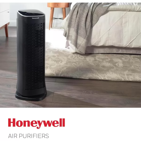 Honeywell Air Genius 5 Air Purifier with Permanent, Washable Filter, for Large Rooms, Reduces Smoke, Wildfire Smoke, Dust, Pollen, Pet Dander and More, Black, HFD320