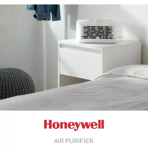Honeywell Air Purifiers for Home Bedroom, Living Room, Kitchen &amp; Dorm Room , Dual Action Air Filter Helps Capture Dust, Pollen, Pet Dander &amp; Smoke, HHT270, Tabletop, White