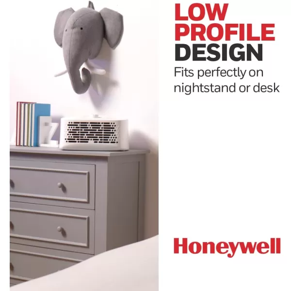 Honeywell Air Purifiers for Home Bedroom, Living Room, Kitchen &amp; Dorm Room , Dual Action Air Filter Helps Capture Dust, Pollen, Pet Dander &amp; Smoke, HHT270, Tabletop, White